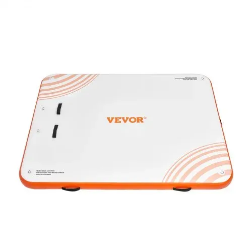 VEVOR Aufblasbares Schwimmdock, 1,82 x 1,52 m Dockplattform, rutschfeste Wasserschwimmdockmatte mit tragbarer Tragetasche und abnehmbarer Leiter, schwimmende Plattform-Inselfloß für Pool, Strand, Meer – Bild 10