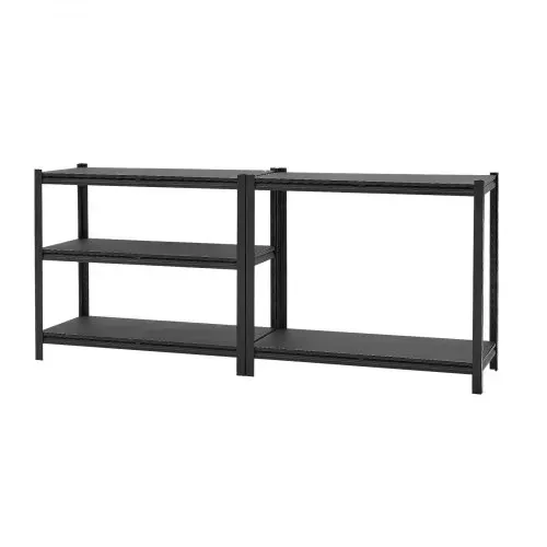 VEVOR Schwerlastregal 1030x465x1813mm, 1360,8kg Belastbares Lagerregal mit Stahlgestell & 5 Verstellbaren Ablagen, Teilbares Steckregal als Werkbank, Flexibles Metallregal für Keller Garage Werkstatt – Bild 9