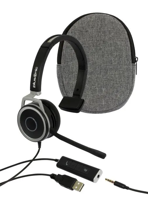 Plusonic Business Headset, 15.1P, monaural, USB & 3,5mm Klinke – Bild 4