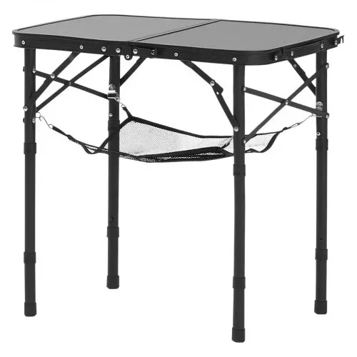 VEVOR Klapptisch Buffettisch tragbarer Allzwecktisch 60 x 40 cm, höhenverstellbarer Tisch (für 2-4 Personen) mit Tragegriff, Gartentisch Campingtisch für Partys Picknick Camping Grillen, Schwarz – Bild 8