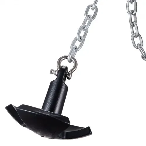VEVOR Flussanker Bootsanker aus Gusseisen mit Schwarzer Vinylbeschichtung und Schäkel 5,4 kg, Pilzanker in Marinequalität für Boote bis zu 3,05 m, Ausgezeichnete Haltekraft in Flüssen und Seen – Bild 10
