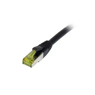 Patchkabel RJ45, CAT6A 500Mhz, 1,0m, schwarz, S-STP(S/FTP), PE/PVC(Outdoor), UV/Water-resistant, AWG26, mit CAT7 Rohkabel, Synergy 21 Patchkabel RJ45, CAT6A 500Mhz, 1,0m, schwarz, S-STP(S/FTP), PE/PVC(Outdoor), UV/Water-resistant, AWG26, mit CAT7 Rohkabel, Synergy 21