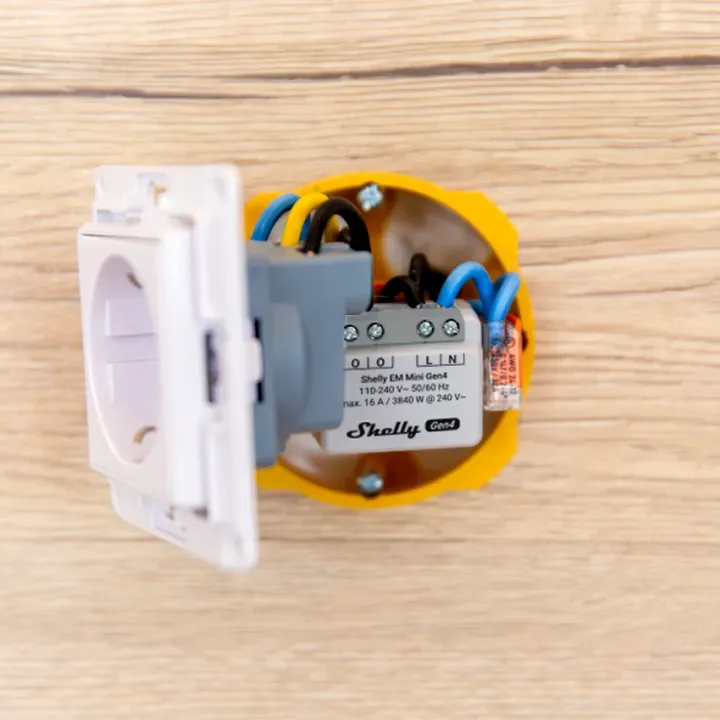 Shelly · Unterputz · "EM Mini Gen4" · Relais · max 8A · 1 Kanal · WLAN · Matter · Zigbee · Bluetooth – Bild 8