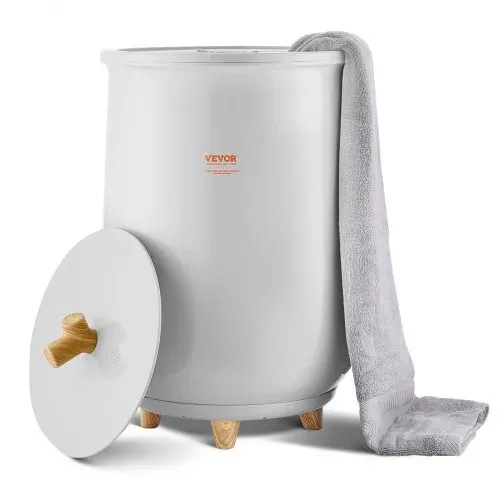 VEVOR Handtuchwärmer Eimer Wärmegerät 20 L mit LED-Licht & automatische Abschaltung & Temperatureinstellung, Towel Warmer für Spa Badezimmer Waschküche Grau, zum Erwärmen von Handtüchern – Bild 8