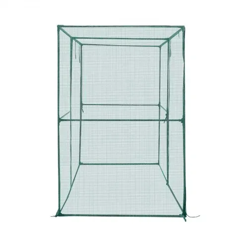 VEVOR Pflanzenschutzzelt, 2396x1200x1800 mm Pflanzenschutznetz, Tür mit Reißverschluss, Pflanzenkäfig für Hochbeete im Freien, Pflanzennetz Gewächshaus für Garten, Terrasse & Rasen – Bild 9