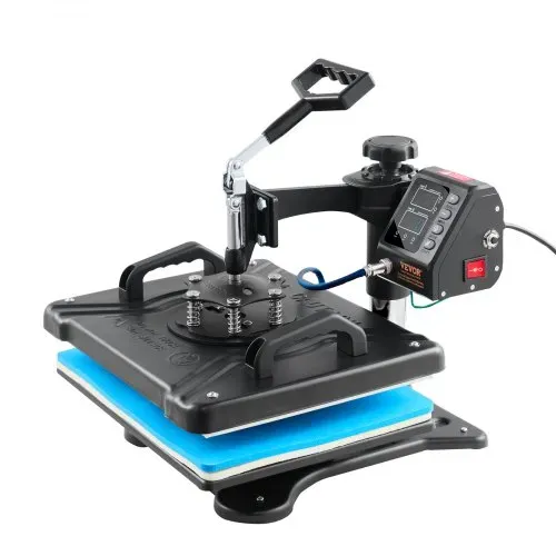 VEVOR 10 in 1 Hitzepresse 38 x 30 cm Transferpresse Schwarz Heißpresse Textilpresse Multifunktionale Sublimations-T-Shirtpresse Becherpresse – Bild 8