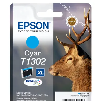 Epson Stag Singlepack Cyan T1302 DURABrite Ultra Ink Epson Stag Singlepack Cyan T1302 DURABrite Ultra Ink