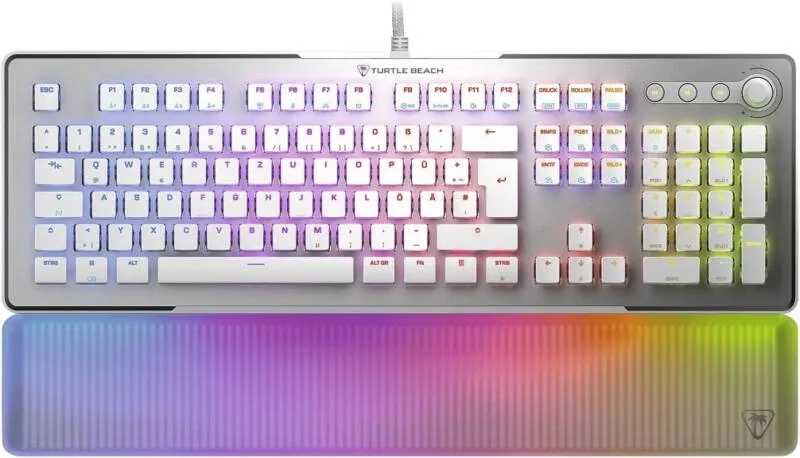 Turtle Beach Vulcan II Max Tastatur Gaming USB Deutsch Weiß – Bild 5