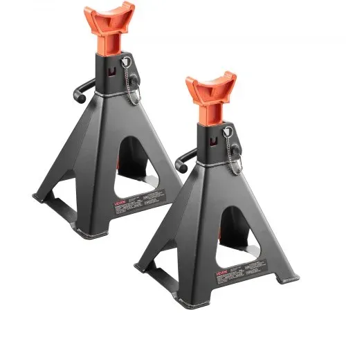 VEVOR Abstellböcke Unterstellböcke 6 t, Wagenheberständer 37-58 cm Höhenverstellbar, Stahlwagenbock mit Doppelverriegelung, zum Anheben von SUVs Pickups Pkw UTVs/ATVs, 1 Paar, 275 x 235 x 380 mm – Bild 10