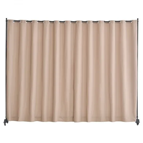 VEVOR Raumteiler Trennwand Paravent Stellwand Einzelpanel, Tragbarer Sichtschutz für Büro Schlafzimmer Esszimmer Arbeitszimmer Balkon, Raumtrenner Rollbar (308,5 x 45 x 245,5 cm), Braun VEVOR Raumteiler Trennwand Paravent Stellwand Einzelpanel, Tragbarer Sichtschutz für Büro Schlafzimmer Esszimmer Arbeitszimmer Balkon, Raumtrenner Rollbar (308,5 x 45 x 245,5 cm), Braun