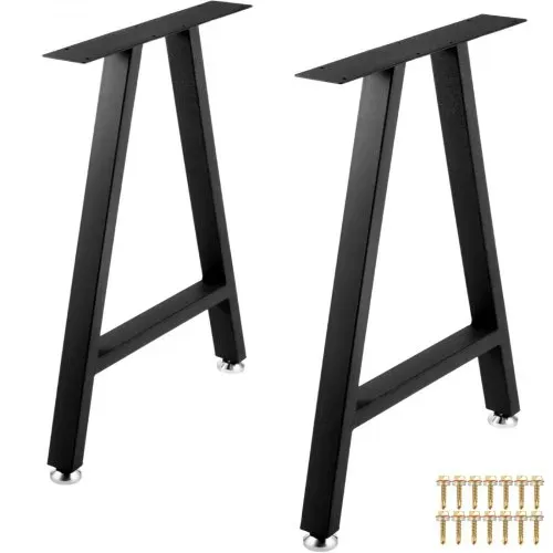 VEVOR 2 Stk. Tischgestell Stahl Tischuntergestell 71,1x45cm Tischkufen 363 kg Tragfähigkeit Tischbeine 6 vorgebohrte Löcher φ 6 mm Tischfuß Ideal für Esstische Couchtische Gartenbänke Schreibtische – Bild 7