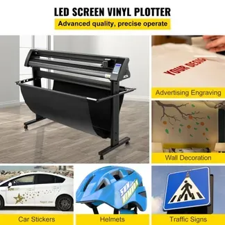 VEVOR Vinyl Schneideplotter 1350 mm, Folienschneider Max. Schnittstärke 3 mm, Folienschneider Schneidkraft 500 g, Plottermaschine Halbautomatisch Signcut-Software, Speichercache 1-4 M, Hobbyplotter VEVOR Vinyl Schneideplotter 1350 mm, Folienschneider Max. Schnittstärke 3 mm, Folienschneider Schneidkraft 500 g, Plottermaschine Halbautomatisch Signcut-Software, Speichercache 1-4 M, Hobbyplotter