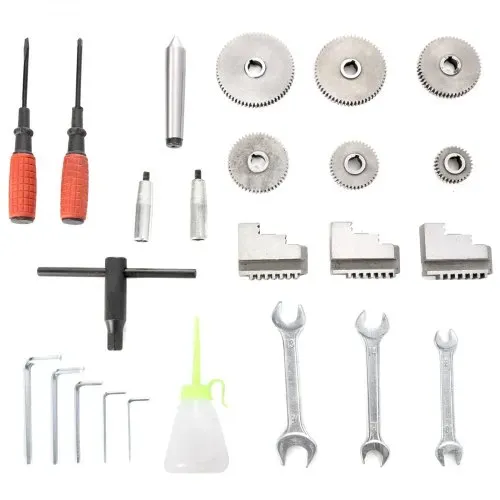 VEVOR Metalldrehmaschinen Mini Drehbank 220x750mm Drehmaschine Metall 750 W Mini Drechselbank für Metallbearbeitung Drehbank Metall präzise einfach zu bedienen – Bild 8