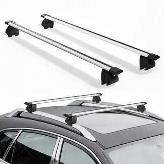 VEVOR Dachgepäckträger Querträger 75 kg Tragkraft, Passform für Erhöhte & Bündige Dachrelings, 180,34-1035 mm Relingabstand Abschließbarer Aluminium-Querträger für Dachgepäck Kanus Transportkörbe VEVOR Dachgepäckträger Querträger 75 kg Tragkraft, Passform für Erhöhte & Bündige Dachrelings, 180,34-1035 mm Relingabstand Abschließbarer Aluminium-Querträger für Dachgepäck Kanus Transportkörbe