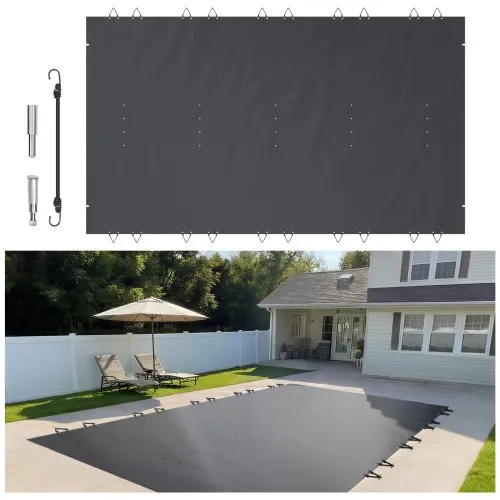 VEVOR Pool Abdeckplane Rechteckig 4 x 7 m Schwimmbadabdeckung PVC Holzkohle Poolabdeckung wasserdicht Poolüberdachung Winterabdeckplane Schmutzabweisende Abdeckplane für Pool Rechteck Poolplane VEVOR Pool Abdeckplane Rechteckig 4 x 7 m Schwimmbadabdeckung PVC Holzkohle Poolabdeckung wasserdicht Poolüberdachung Winterabdeckplane Schmutzabweisende Abdeckplane für Pool Rechteck Poolplane