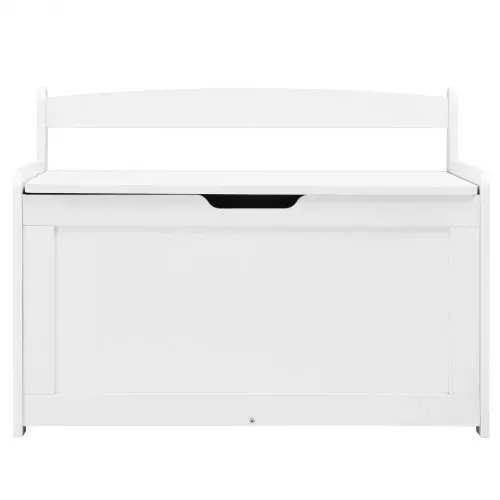 VEVOR Kindersitzbank Spielzeug Aufbewahrungsbank, Sitzbank mit Stauraum Kinder Spielzeugkiste, Spielzeug Aufbewahrung, Spielzeugkiste mit Klappdeckel und Rückenlehne, 830 x 455 x 609 mm Weiß – Bild 9
