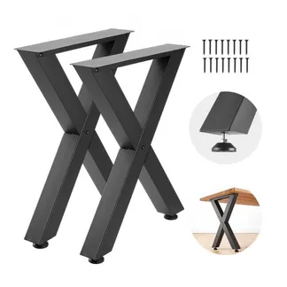 VEVOR Tischkufen 2er-Set 600×750 mm, X-Förmige Tischuntergestell 1000 kg, Tischbeine Kohlenstoffstahl, Möbelfüße, Tischgestell, Tischfüße für Schreibtische, Couchtische, Esstische, Schwarz VEVOR Tischkufen 2er-Set 600×750 mm, X-Förmige Tischuntergestell 1000 kg, Tischbeine Kohlenstoffstahl, Möbelfüße, Tischgestell, Tischfüße für Schreibtische, Couchtische, Esstische, Schwarz