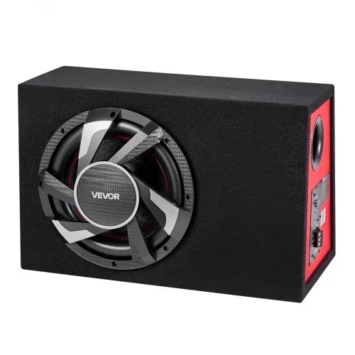VEVOR Auto Subwoofer Set mit Bestücktem Gehäuse 305 mm, Komplettes Subwoofer- und Verstärkerpaket 245 W RMS, mit Integriertem Verstärker & Verkabelungssatz, Kompakt für Auto-Audiosysteme – Bild 9