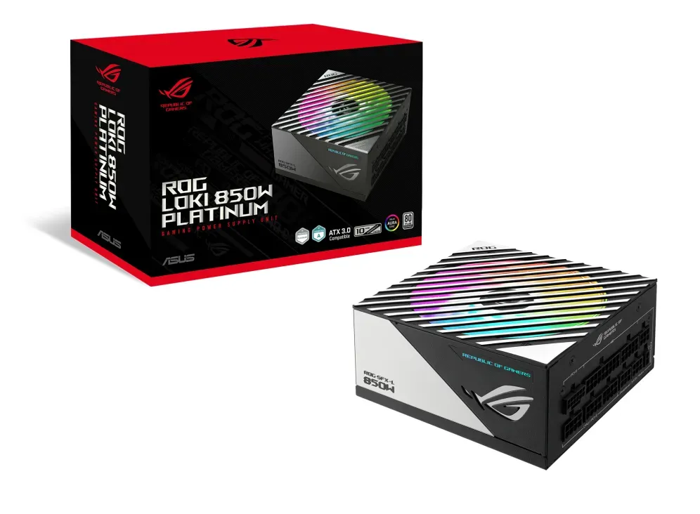 ASUS ROG Loki SFX-L 850W Platinum Netzteil 24-pin ATX Schwarz, Silber – Bild 3