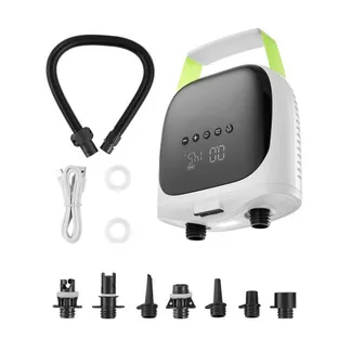 VEVOR Paddleboard Pumpe (20 PSI) mit USB-Ausgang, zweistufige elektrische SUP-Luftpumpe mit automatischer Abschaltung & LED Licht, Aufblasen & Entleeren ideal für aufblasbare Paddleboards Zelte VEVOR Paddleboard Pumpe (20 PSI) mit USB-Ausgang, zweistufige elektrische SUP-Luftpumpe mit automatischer Abschaltung & LED Licht, Aufblasen & Entleeren ideal für aufblasbare Paddleboards Zelte