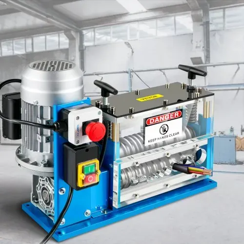 VEVOR Elektrische Abisoliermaschine, 370 W, 1,5 mm-38 mm, Kabelabisoliermaschine, Kabel Abisolierwerkzeug, 11 Kanäle 10 Klingen zum Recycling von Kupferdrähten/Entfernen, Isolierung aus Kunststoff – Bild 7