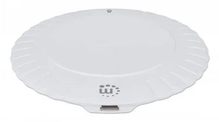 Manhattan Kabelloses Induktionsladegerät 5 W, Qi™-zertifizierter Wireless Charger, sichere Ladung mit 5 W (5 V/1 A), rundes Ladepad, weiß – Bild 4