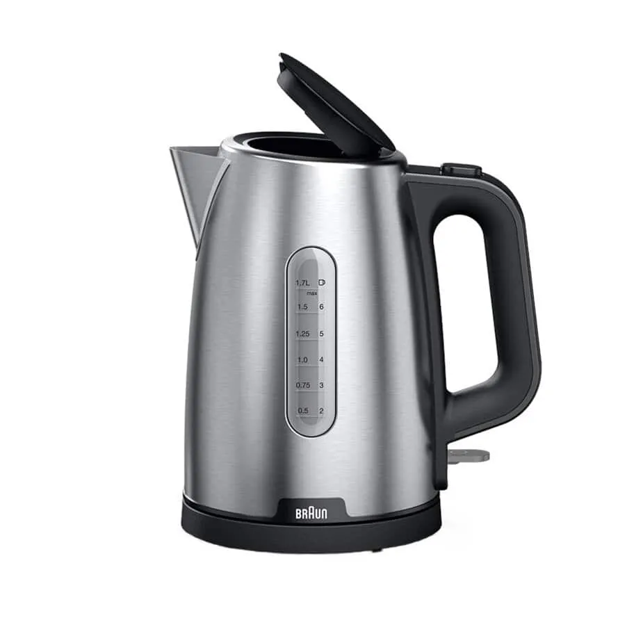 Braun PurShine WK102AI-WK1500BK Wasserkocher 1,7 l 2200 W Schwarz, Edelstahl – Bild 3