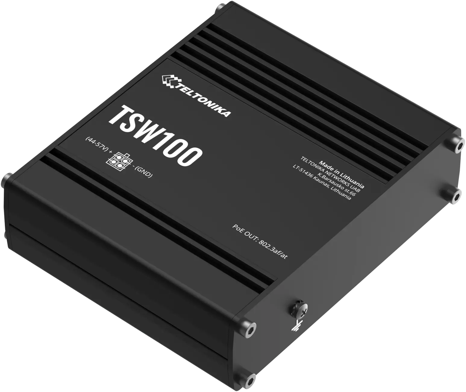 Teltonika · Switch · TSW100 · 5 Port Gigabit Industrial unmanaged POE Switch – Bild 2