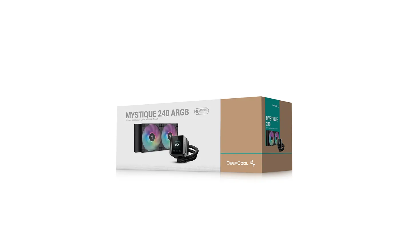 DeepCool MYSTIQUE 240 ARGB Prozessor All-in-One-Flüssigkeitskühler 12 cm Schwarz 1 Stück(e) – Bild 6