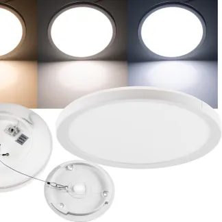 LED Deckenleuchte „Santano CCT 22“ IP54 Ø 22,5cm, 12W, CCT 3000-6000K LED Deckenleuchte „Santano CCT 22“ IP54 Ø 22,5cm, 12W, CCT 3000-6000K