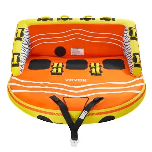 VEVOR Fun Tube Set zum Bootfahren, Aufblasbare Schleppboote für 1–3 Personen, 231 kg Wassersport-Schleppschlauch zum Ziehen von Booten – mit Haltegriffen, Schlepppunkten und Sicherheitsventil – Bild 10
