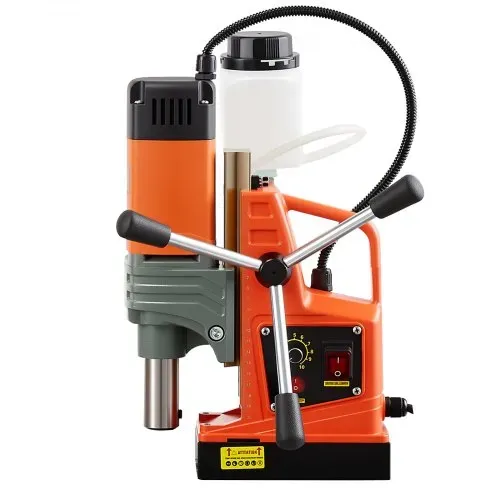 VEVOR Magnetbohrmaschine 1350 W 50 mm Bohrdurchmesser, 12500 N Leistung, tragbare magnetische Bohtanlage mit einstellbarer Drehzahlen & Weldonschaft, für Metalloberflächen Industrie Heimwerker – Bild 10