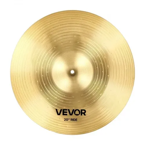 VEVOR 3-teiliges Beckenset 355mm HiHat 400mm Crash 505mm Ridebecken Legierung (14 16 20 Inches) – Bild 8
