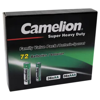 Familien Pack Super Heavy Duty 72Set, 36x AAA LR03 + 36xAA LR06 Familien Pack Super Heavy Duty 72Set, 36x AAA LR03 + 36xAA LR06