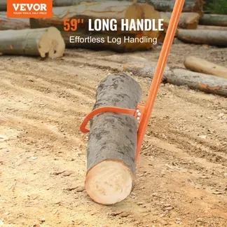 VEVOR Fällheber, 1500 mm, Stammheber aus Stahl, Stammwender, Forsthaken für Stämme mit max. φ 81cm, Forstwirtschaftswerkzeug, Fällhilfe mit Doppelfunktion zum Rollen & Festklemmen von Stämmen VEVOR Fällheber, 1500 mm, Stammheber aus Stahl, Stammwender, Forsthaken für Stämme mit max. φ 81cm, Forstwirtschaftswerkzeug, Fällhilfe mit Doppelfunktion zum Rollen & Festklemmen von Stämmen