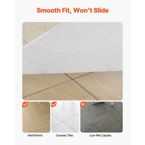 VEVOR Stuhlmatte Bodenschutzmatte (1215 x 765 mm) Bürostuhlmatte für Hartböden, Stuhlteppich aus PVC für Rollstuhl, sanftes Gleiten unter dem Schreibtischteppich für Heimbüro (rechteckig) – Bild 2