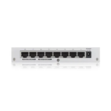 Zyxel Switch unmanaged Layer2 8 Port • 8x 1 GbE • Desktop • Lüfterlos • Metallgehäuse • GS-108BV5 – Bild 2