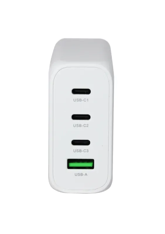 ALLNET Ersatznetzteil QC USB-C PD GaN Netzteil Power Supply 130 Watt 1x USB Typ-A QC, 3x USB Typ-C**EU PLUG** – Bild 3