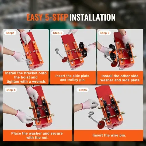 VEVOR Electric Hoist Manual Trolley 0.5 t 2.36 – Bild 4