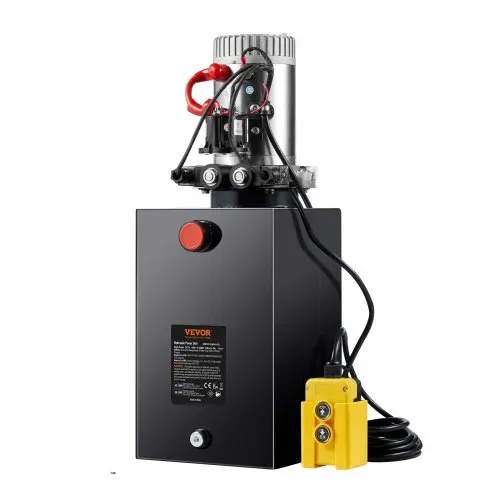 VEVOR Hydraulikpumpe Hydraulikaggregat 12 V Hydraulikaggregat 1600 W, Doppelwirkende Hydraulikpumpe Hydraulic Power Pack, 3,75 Gal Tank Hand Pump Hydraulikaggregat, für Aufzüge, Gabelstapler usw. – Bild 8