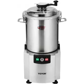 VEVOR Küchenmaschine Gemüsezerkleinerer 18 L Küchenmaschine aus lebensmittelechtem Edelstahl mit S-förmiger Klinge und Schaber, multifunktional zum Zerkleinern von Gemüse Obst Getreide Nüssen VEVOR Küchenmaschine Gemüsezerkleinerer 18 L Küchenmaschine aus lebensmittelechtem Edelstahl mit S-förmiger Klinge und Schaber, multifunktional zum Zerkleinern von Gemüse Obst Getreide Nüssen