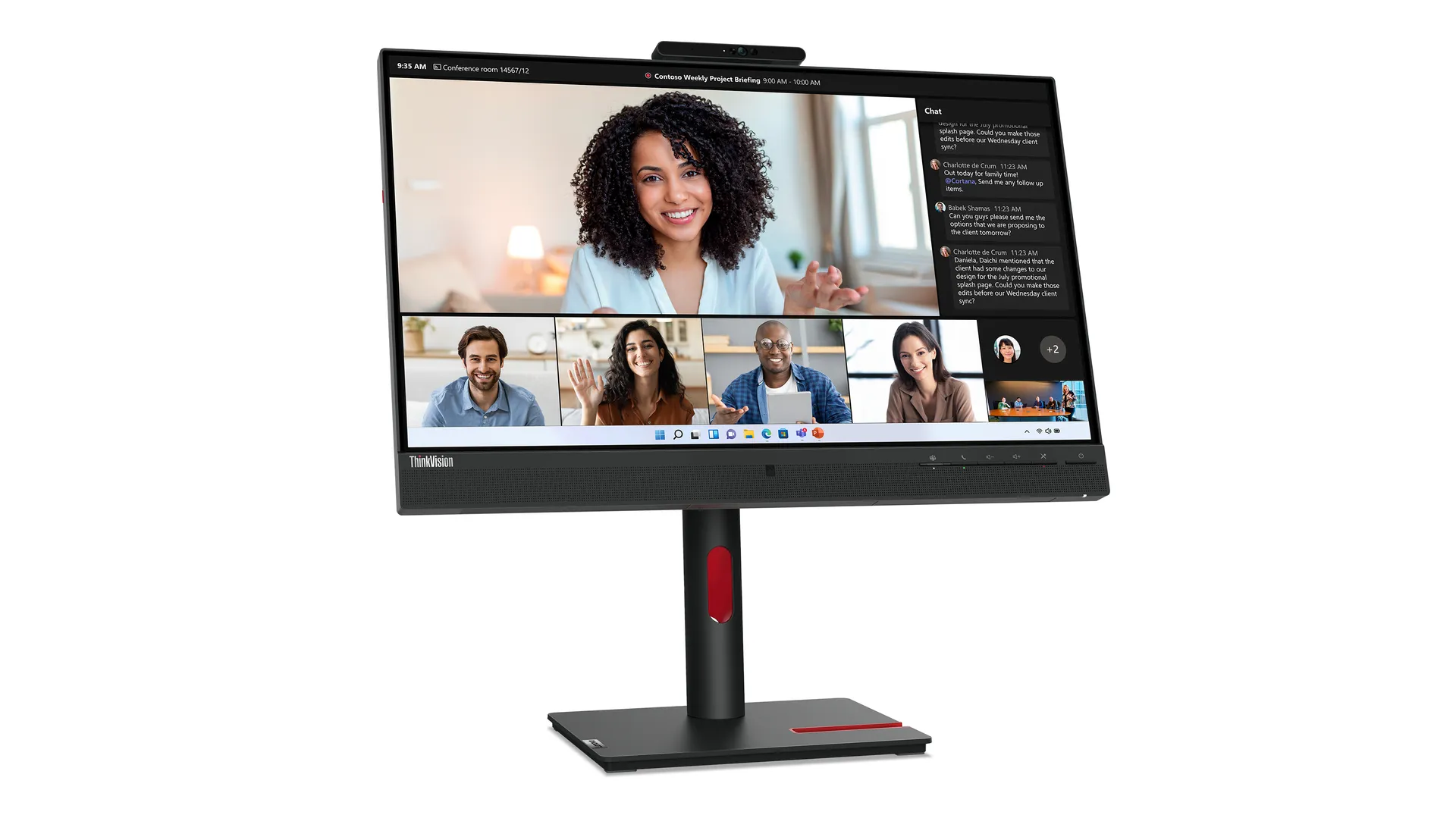 Lenovo ThinkVision T24mv-30 Monitor – Bild 4