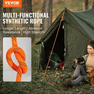 VEVOR Arborist Baumkletterseil, doppelt geflochten Polyester 0.95 cm (3/8 Zoll) x 36.6 m VEVOR Arborist Baumkletterseil, doppelt geflochten Polyester 0.95 cm (3/8 Zoll) x 36.6 m