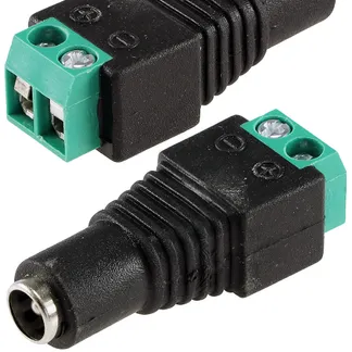 Anschluss-Adapter für LED-Stripes Lüsterklemme auf 5,5/2,1mm Kupplung Anschluss-Adapter für LED-Stripes Lüsterklemme auf 5,5/2,1mm Kupplung