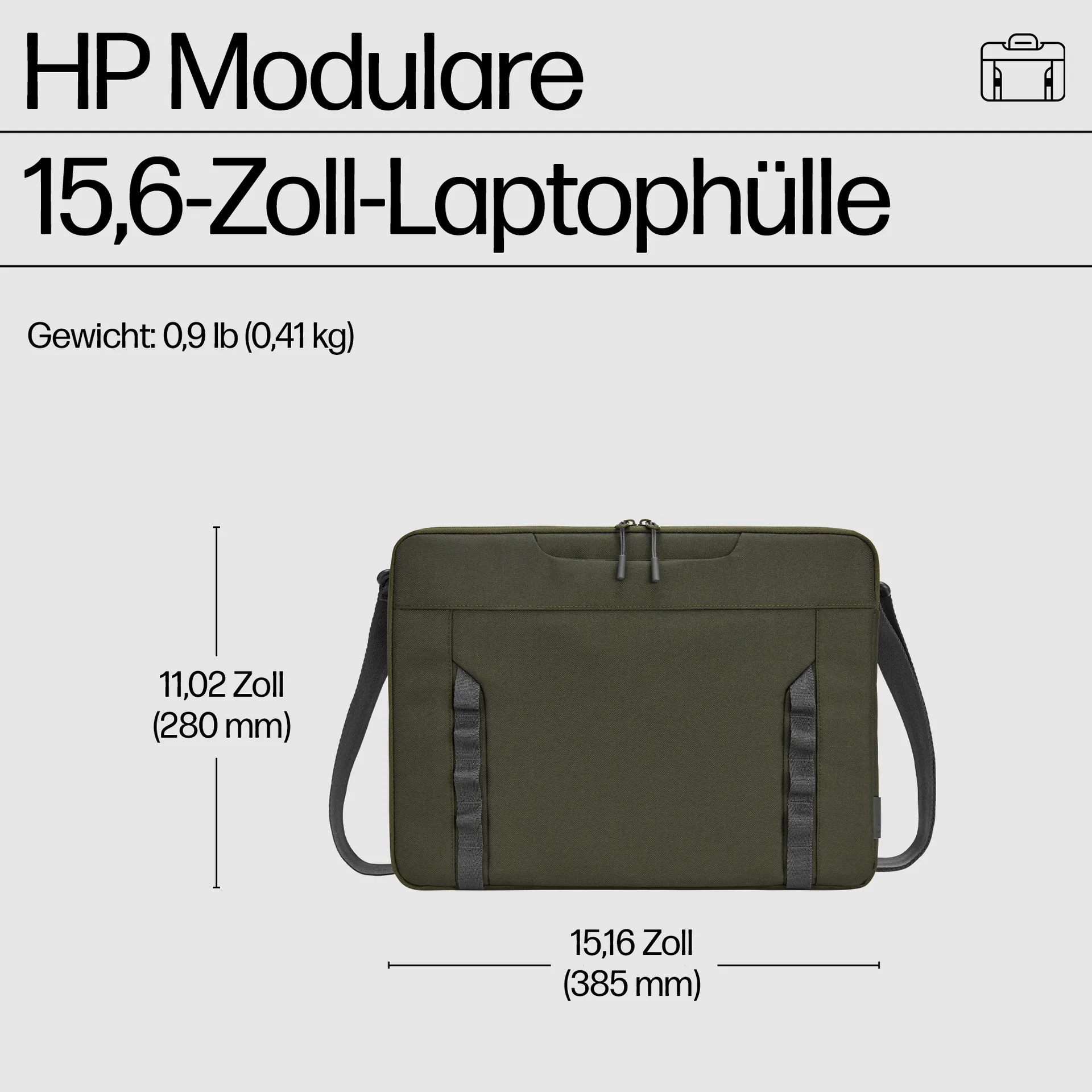 HP 15,6 Zoll Modularer Laptop Hülle – Bild 2