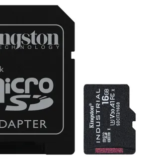 Kingston Technology 16GB microSDHC Industrial C10 A1 pSLC Karte + SD-Adapter Kingston Technology 16GB microSDHC Industrial C10 A1 pSLC Karte + SD-Adapter