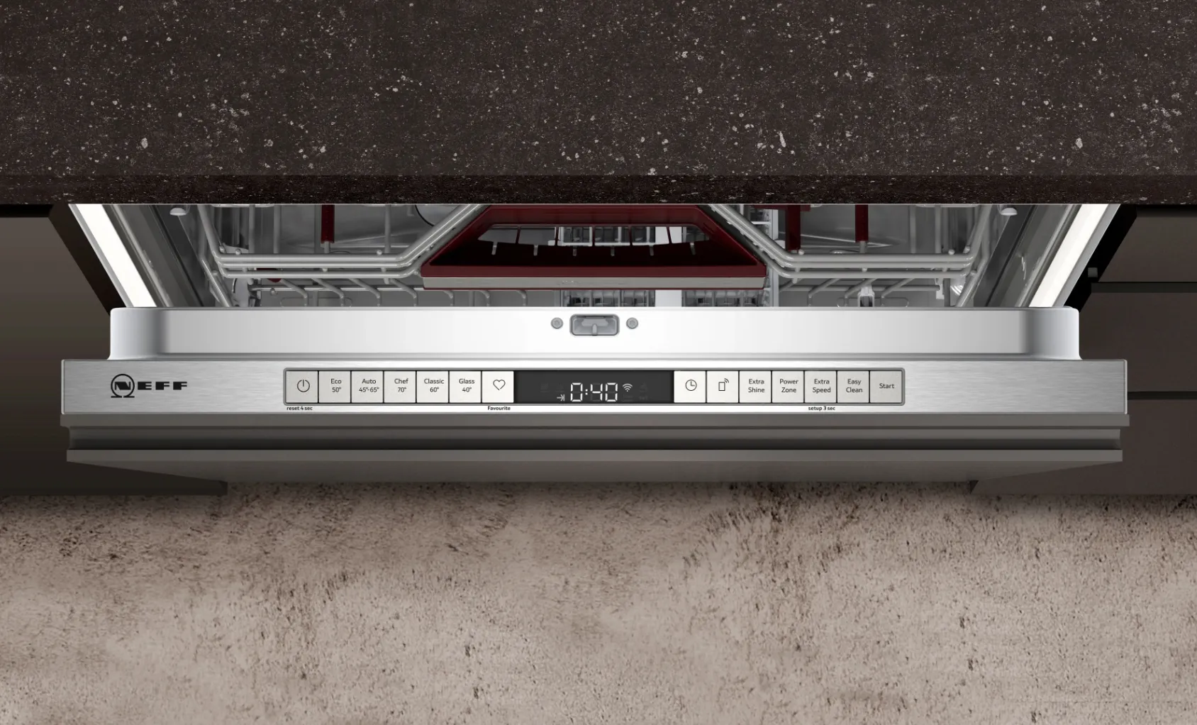 Neff S255YAX01E Spülmaschine Voll integriert 13 Maßgedecke B – Bild 3