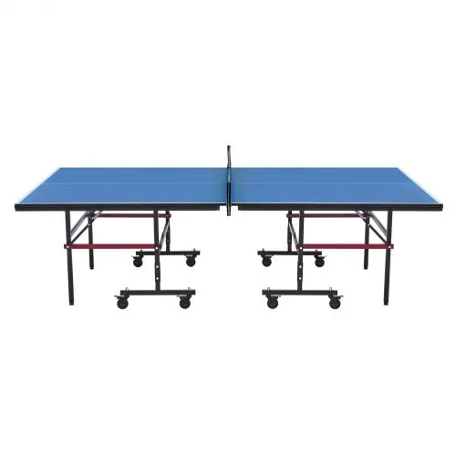 VEVOR Ping-Pong-Tisch, professionelles Tischtennisspiel, tragbarer MDF-Tischtennistisch für den Innenbereich, faltbarer Ping-Pong-Tisch mit Schnellklemmnetz und feststellbaren Rädern, einfacher Aufbau in 10 Minuten, 18 mm dicke Tischplatten – Bild 9