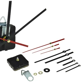 Quarz-Uhrwerk mit 3 Zeigersätzen aus Metall Quarz-Uhrwerk mit 3 Zeigersätzen aus Metall