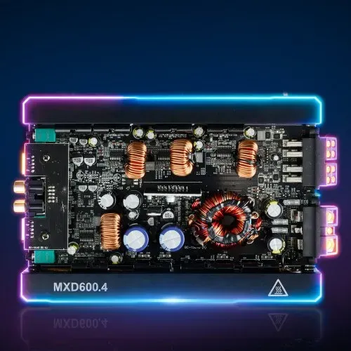 VEVOR Autoverstärker 4-Kanal, Endstufe Klasse D Überbrückbar, Max. 4 x 420 W an 4 Ohm / 4 x 600 W an 2 Ohm, Hochleistungsverstärker für SUVs Pickups Geländewagen Mehrkanal-Audioverstärker – Bild 7